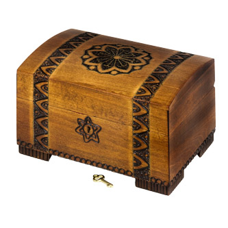 Tatra jewelry box with tray and key