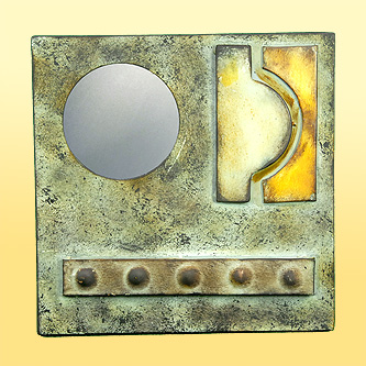 Mirror with intricate metalwork contemporary desig