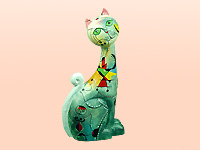 Painted Cat joan Miro Cubism Carnival